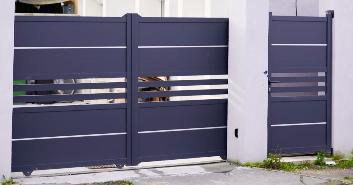 portillon en aluminium