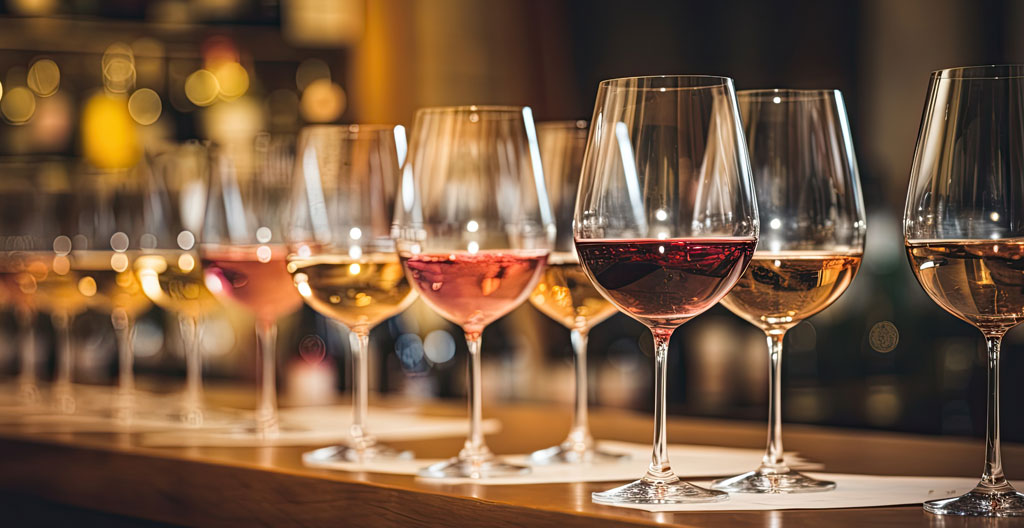 Verres à dégustation de vin